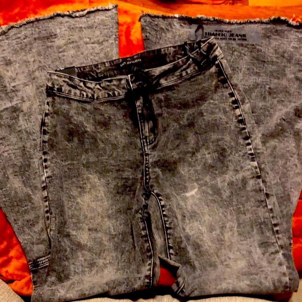 NWT Super flared high rise jeans.